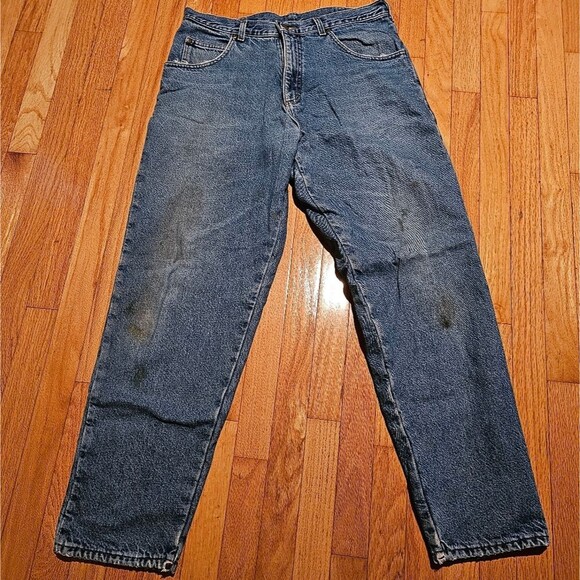 Men's L.L. Bean Flannel Lined Natural Fit Comfort Waist 36x34 - Picture 2 of 6